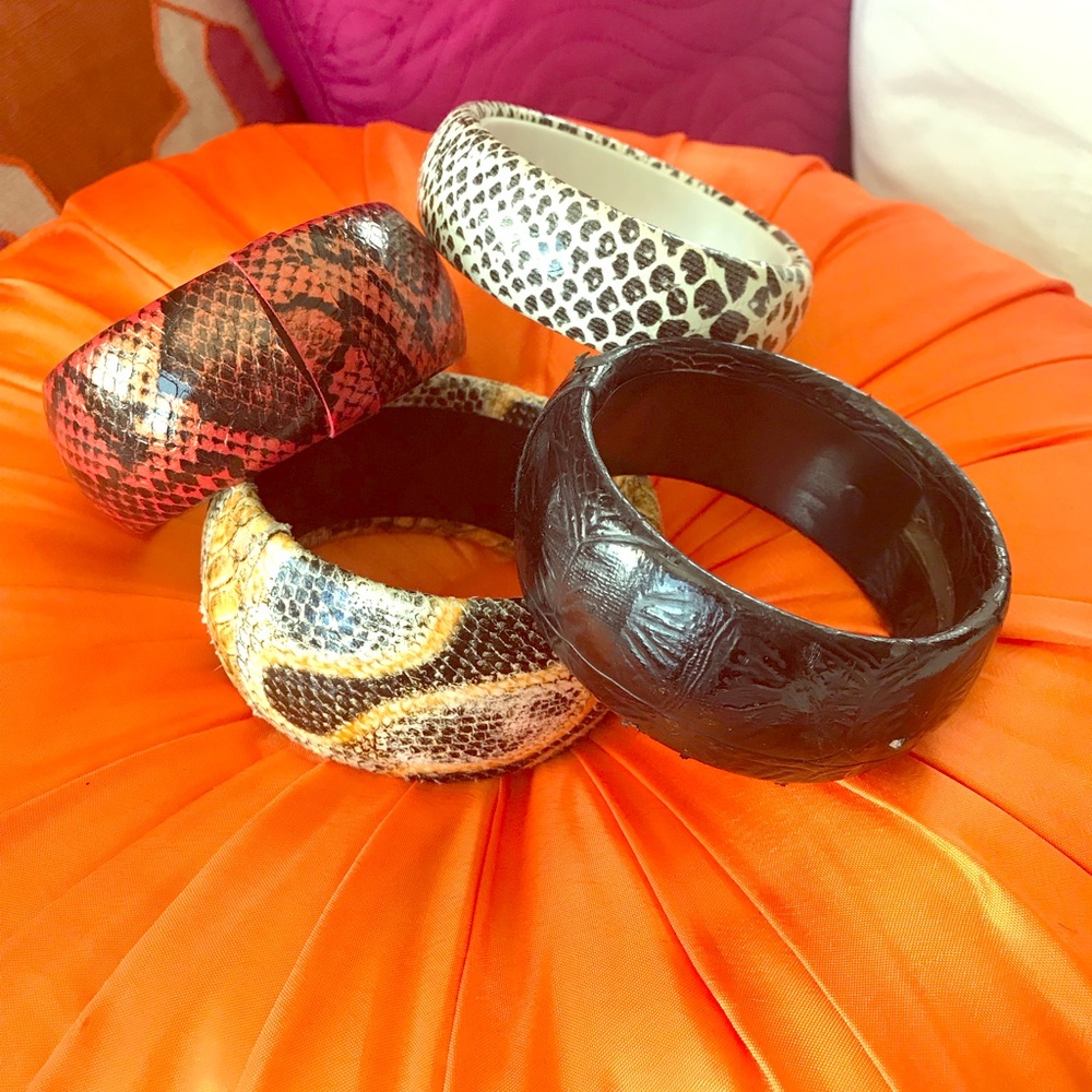For BoHo chic photo leather bracelets